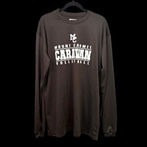 Game Gear Mount Carmel Caravan Volleyball Long Sleeve Activewear Top Men's XL*